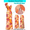 image:imageVFSHOW Womens Ruffle One Shoulder Wedding Formal Prom Evening Maxi DressOrange Floral Print
