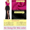 image:imageVFSHOW Womens Ruffle One Shoulder Wedding Formal Prom Evening Maxi DressSparkly Hot Pink and Black