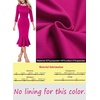 image:imageVFSHOW Womens Vintage Elegant Cocktail Party Bodycon Mermaid Midi DressesHot Pink