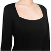 image:imageVFSHOW Womens Vintage Square Neck Work Office Business Casual Bodycon DressBlack