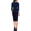 image:imageVFSHOW Womens Vintage Square Neck Work Office Business Casual Bodycon DressNavy Blue