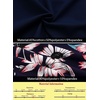 image:imageVFSHOW Womens Work Business Casual Church Pockets Belted ALine Midi DressNavy Blue  Multi Floral Print