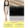 image:imageVFSHOW Womens Work Business Office Zipper Up Slim Bodycon Sheath DressBlack and Beige