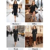 image:imageVFSHOW Womens Work Business Office Zipper Up Slim Bodycon Sheath DressBlackc