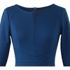 image:imageVFSHOW Womens Work Business Office Zipper Up Slim Bodycon Sheath DressPeacock Blue