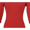image:imageVFSHOW Womens Work Business Office Zipper Up Slim Bodycon Sheath DressRed
