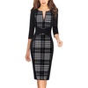 Black+ Houndstooth Plaid