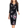 Black Multi Floral Print