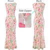 image:imageVFSHOW Womens Boat Neck Cocktail Wedding Guest Bodycon Evening Long DressPink Floral Print
