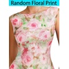 image:imageVFSHOW Womens Boat Neck Cocktail Wedding Guest Bodycon Evening Long DressPink Floral Print