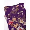 image:imageVFSHOW Womens Boat Neck Cocktail Wedding Guest Bodycon Evening Long DressPurple and Multi Floral Print
