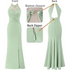 image:imageVFSHOW Womens Formal Halter Keyhole Back Prom Gala Maxi Dress Evening GownLight Green