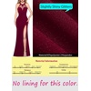 image:imageVFSHOW Womens Formal Halter Keyhole Back Prom Gala Maxi Dress Evening GownSparkly Dark Red