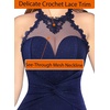 image:imageVFSHOW Womens Formal Halter Keyhole Back Prom Gala Maxi Dress Evening GownSparkly Navy Blue
