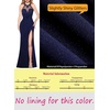 image:imageVFSHOW Womens Formal Halter Keyhole Back Prom Gala Maxi Dress Evening GownSparkly Navy Blue