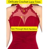 image:imageVFSHOW Womens Formal Halter Keyhole Back Prom Gala Maxi Dress Evening GownSparkly Red