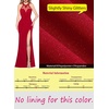 image:imageVFSHOW Womens Formal Halter Keyhole Back Prom Gala Maxi Dress Evening GownSparkly Red