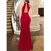 image:imageVFSHOW Womens Formal Halter Keyhole Back Prom Gala Maxi Dress Evening GownSparkly Red