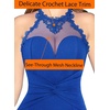 image:imageVFSHOW Womens Formal Halter Keyhole Back Prom Gala Maxi Dress Evening GownSparkly Royal Blue