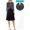 image:imageVFSHOW Womens Front Zipper Work Business Casual Office Church A Line Dress