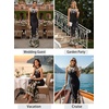 image:imageVFSHOW Womens Halter Neck Cocktail Wedding Guest Bodycon Evening Long DressBlack and Multi Floral Printd