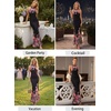 image:imageVFSHOW Womens Halter Neck Cocktail Wedding Guest Bodycon Evening Long DressBlack and Pink Floral Print