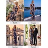 image:imageVFSHOW Womens Halter Neck Cocktail Wedding Guest Bodycon Evening Long DressNavy Blue and Multi Floral Print