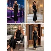image:imageVFSHOW Womens Halter Neck Cocktail Wedding Guest Bodycon Evening Long DressSolid Black