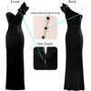 image:imageVFSHOW Womens Ruffle One Shoulder Formal Prom Gala Maxi Dress Evening Gown