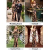 image:imageVFSHOW Womens Ruffle One Shoulder Formal Prom Gala Maxi Dress Evening GownBlack and Multi Floral Print