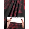 image:imageVFSHOW Womens Ruffle One Shoulder Formal Prom Gala Maxi Dress Evening GownBlack and Red Rose Floral Print