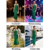 image:imageVFSHOW Womens Sexy Halter Neck Cocktail Wedding Guest Bodycon Maxi DressGreen