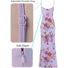 image:imageVFSHOW Womens Sexy Spaghetti Strap Formal Prom Evening Gala Long Maxi DressLight Purple Floral Print