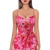 image:imageVFSHOW Womens Sexy Spaghetti Strap Formal Prom Evening Gala Long Maxi DressPink Floral Printc