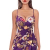 image:imageVFSHOW Womens Sexy Spaghetti Strap Formal Prom Evening Gala Long Maxi DressPurple Floral Printb