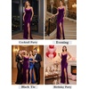 image:imageVFSHOW Womens Sexy Spaghetti Strap Formal Prom Evening Gala Long Maxi DressPurple Velvet