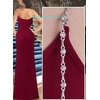 image:imageVFSHOW Womens Sexy Spaghetti Strap Formal Prom Evening Gala Long Maxi DressSparkly Dark Red