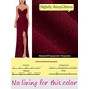 image:imageVFSHOW Womens Sexy Spaghetti Strap Formal Prom Evening Gala Long Maxi DressSparkly Dark Red