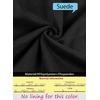 image:imageVFSHOW Womens Work Business Office Front Zipper Peplum Church Sheath DressBlack Suede