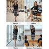 image:imageVFSHOW Womens Work Business Office Front Zipper Peplum Church Sheath DressBlack and White Tartan Print