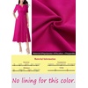 image:imageVFSHOW Womens Work Office Business Church Cocktail Pocket A Line Midi DressHot Pink