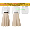image:imageVFSHOW Womens Work Office Business Church Pockets Buttons A Line Midi DressOffwhiteblackbeige