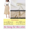 image:imageVFSHOW Womens Work Office Business Church Pockets Buttons A Line Midi DressOffwhiteblackbeige