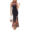 Black and Orange Floral Print