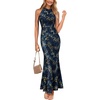 Blue and Black Leopard Print