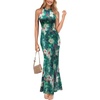 Green Floral Print-b