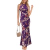 Purple and Multi Floral Print