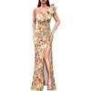 Apricot Velvet Floral Print