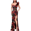 Black and Red Big Floral