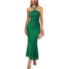 image:imageVFSHOW Womens Sexy Halter Neck Cocktail Wedding Guest Bodycon Maxi DressGreen